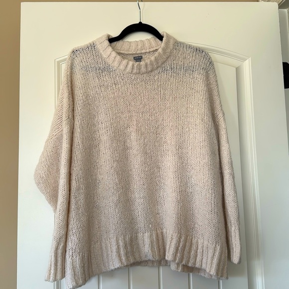 Beige Aerie Oversized Sweater Size XS - Picture 1 of 4